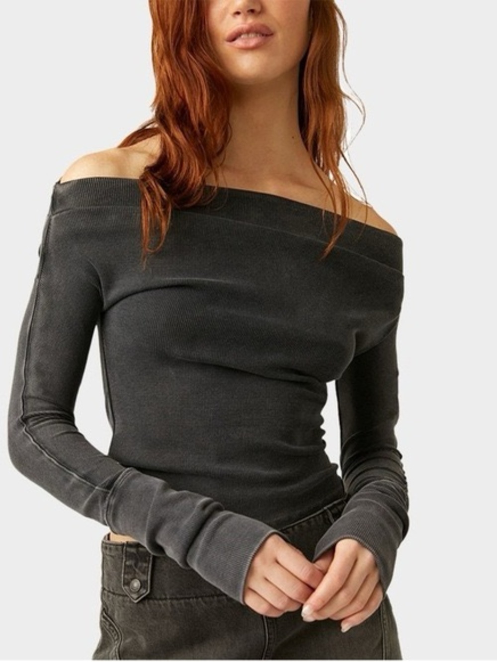 Free People Gigi Long-Sleeve Top Size Large